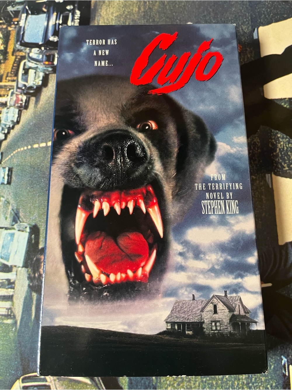 Cujo VHS movie tape based on the novel by Stephen King